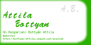 attila bottyan business card